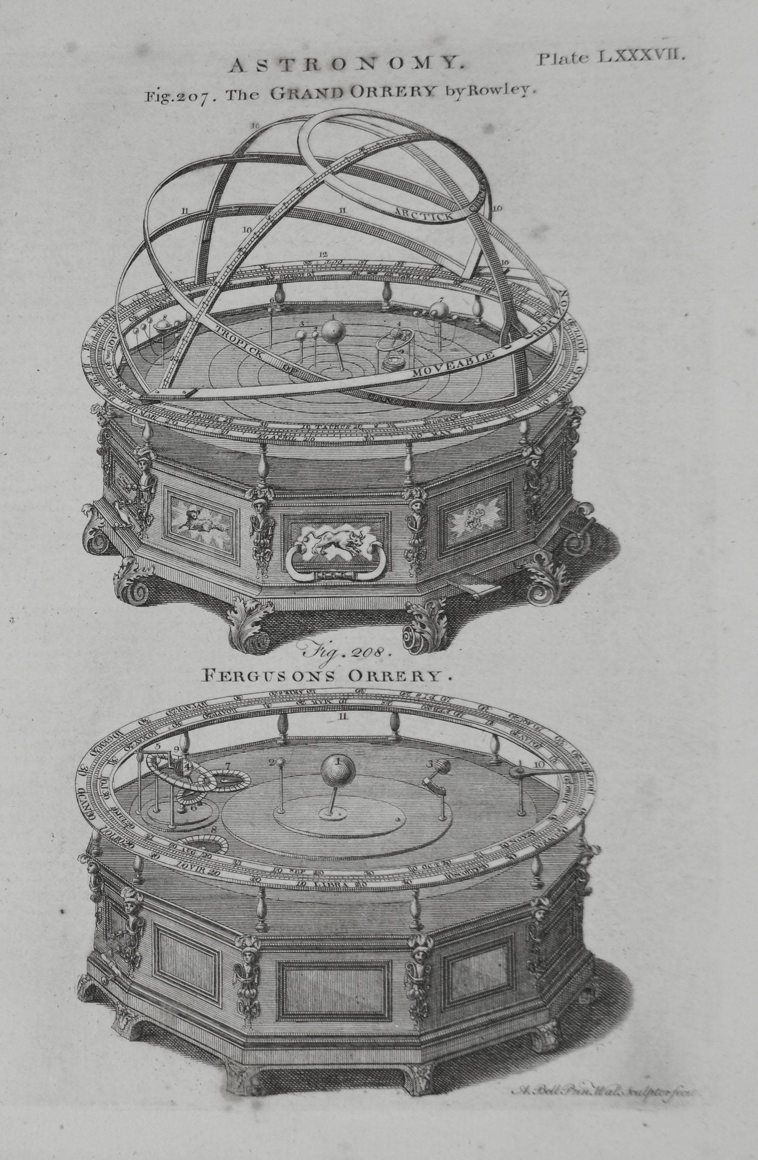 Set of 10 Astronomy Prints by A.Bell, 18th Century 2
