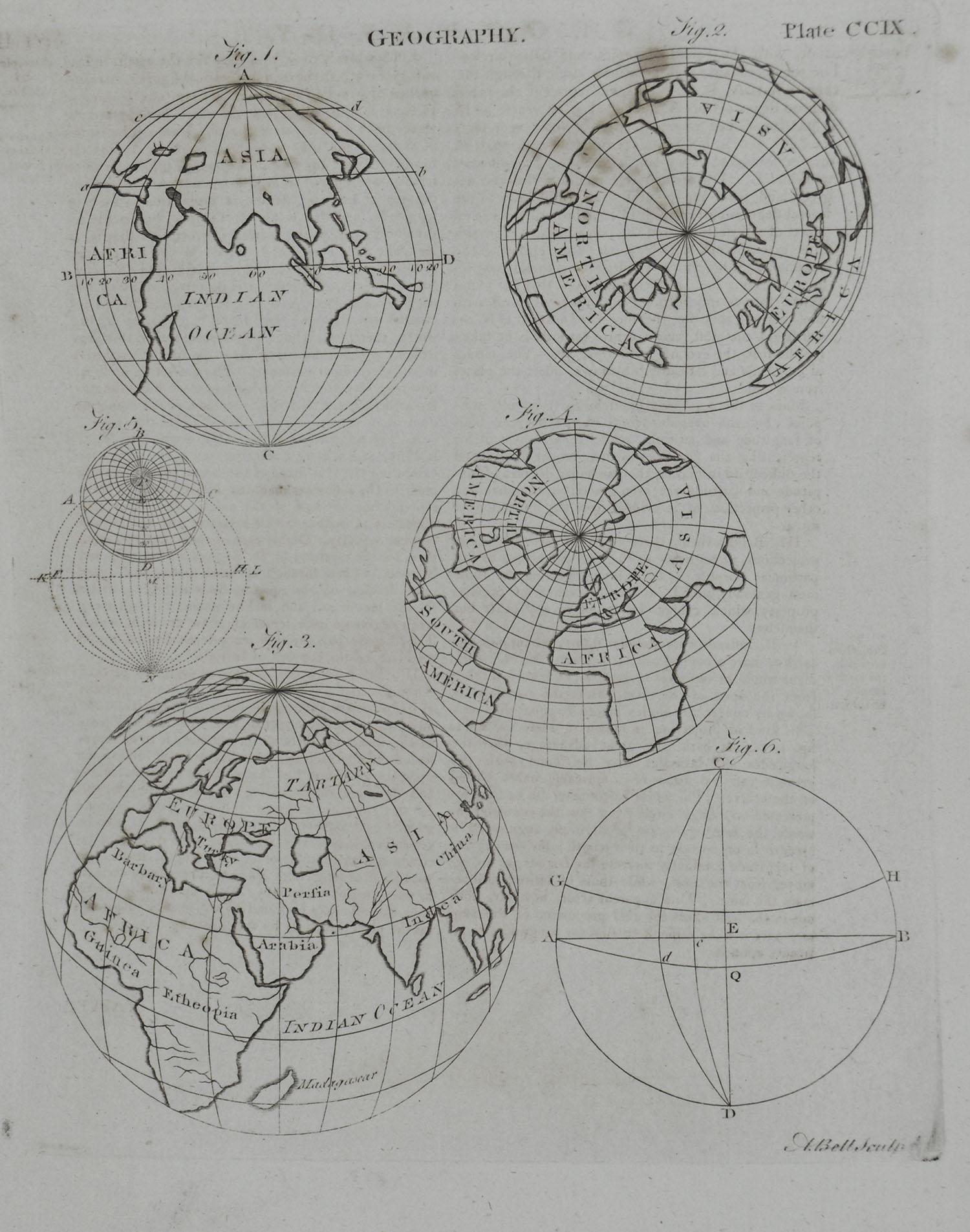 Other Set of 10 Astronomy Prints by A.Bell, 18th Century