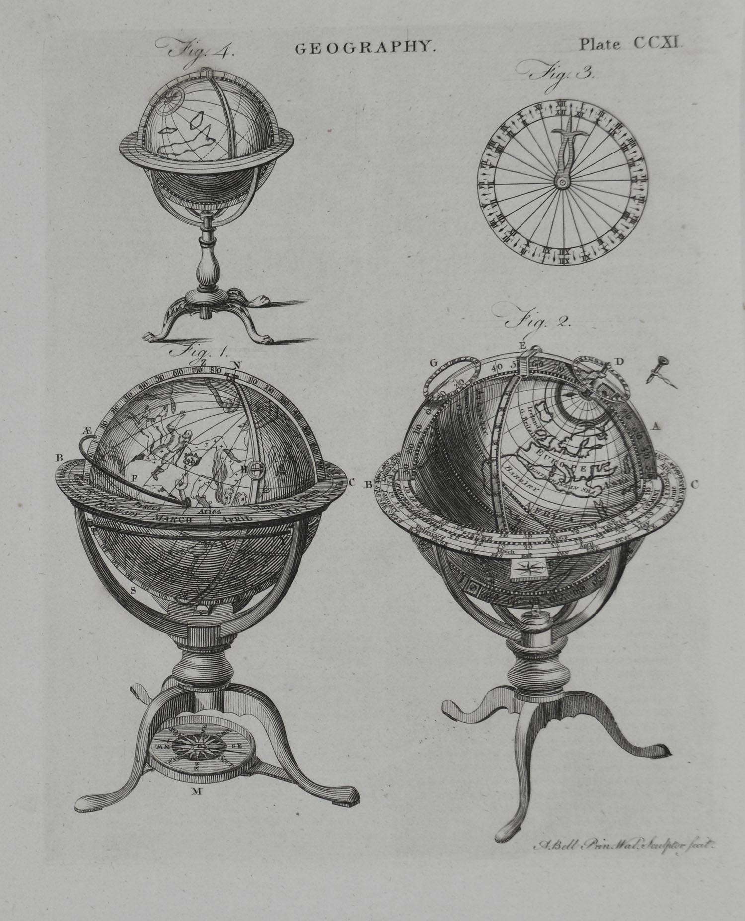 Set of 10 Astronomy Prints by A.Bell, 18th Century In Good Condition In St Annes, Lancashire