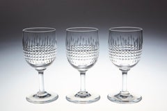 Lot de 10 verres à sherry en cristal de Baccarat à motif "Nancy":: circa 1950s