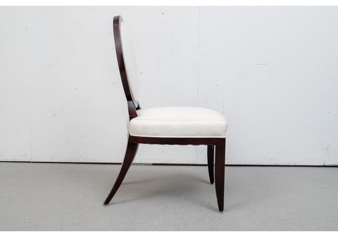 Set of 10 Barbara Barry for Baker Dining Chairs In Fair Condition For Sale In Bridgeport, CT