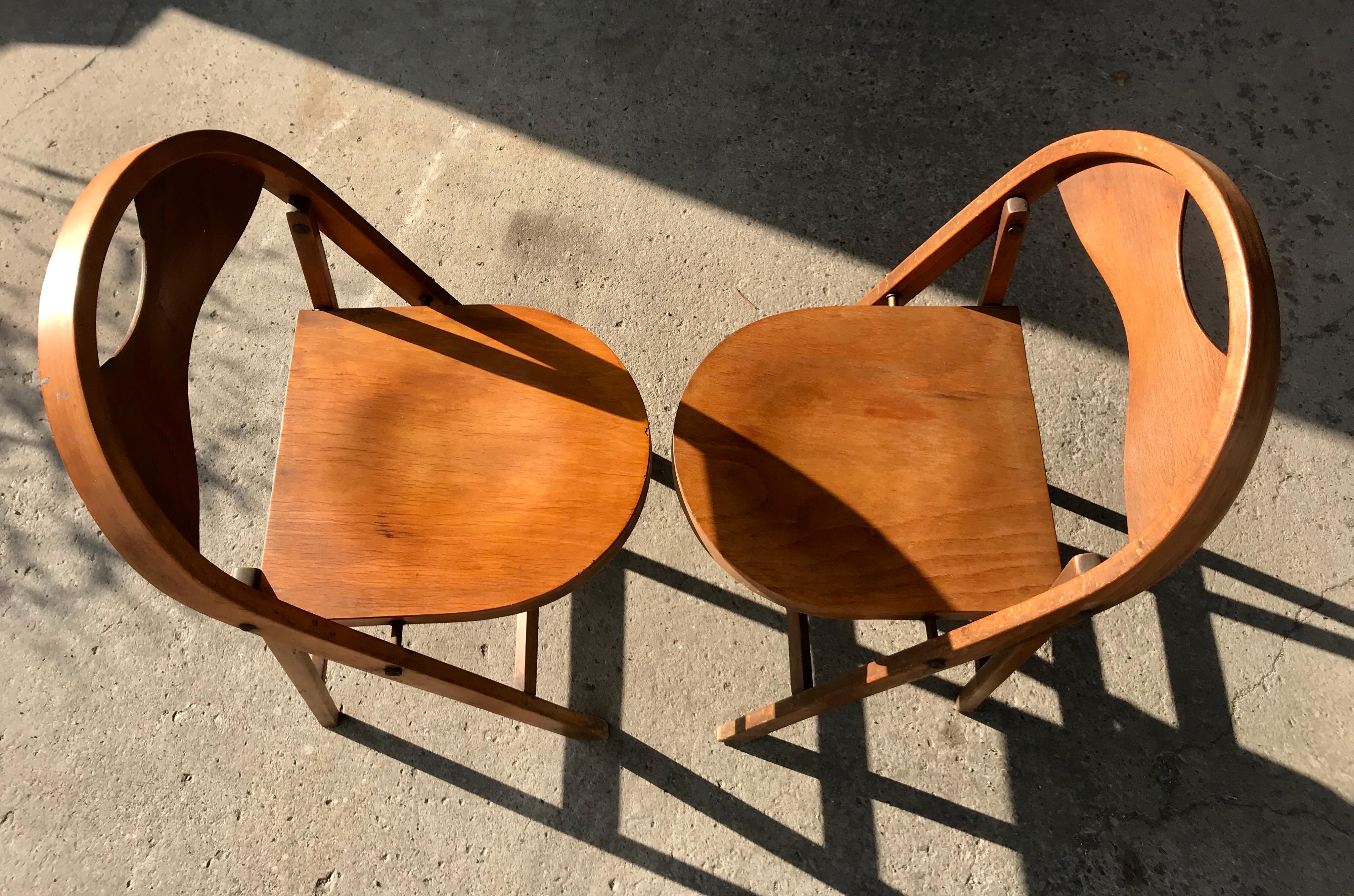 Set of 10 Bauhaus Folding Chairs by Thonet 2