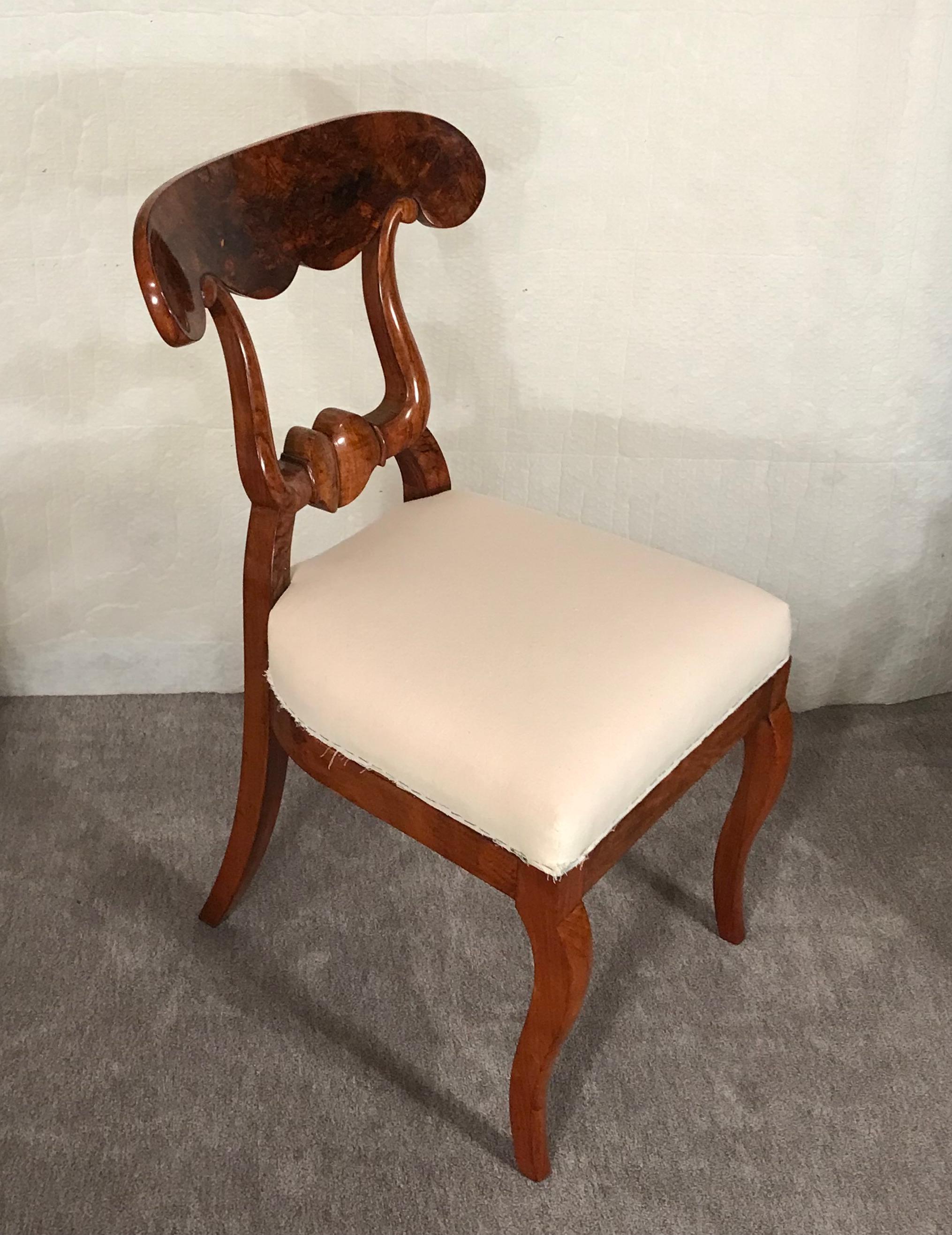 Set of 10 Biedermeier Chairs, South Germany 1820-30, Walnut 7