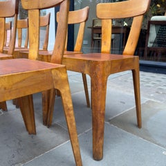 Ensemble de 10 chaises en contreplaqué de bouleau