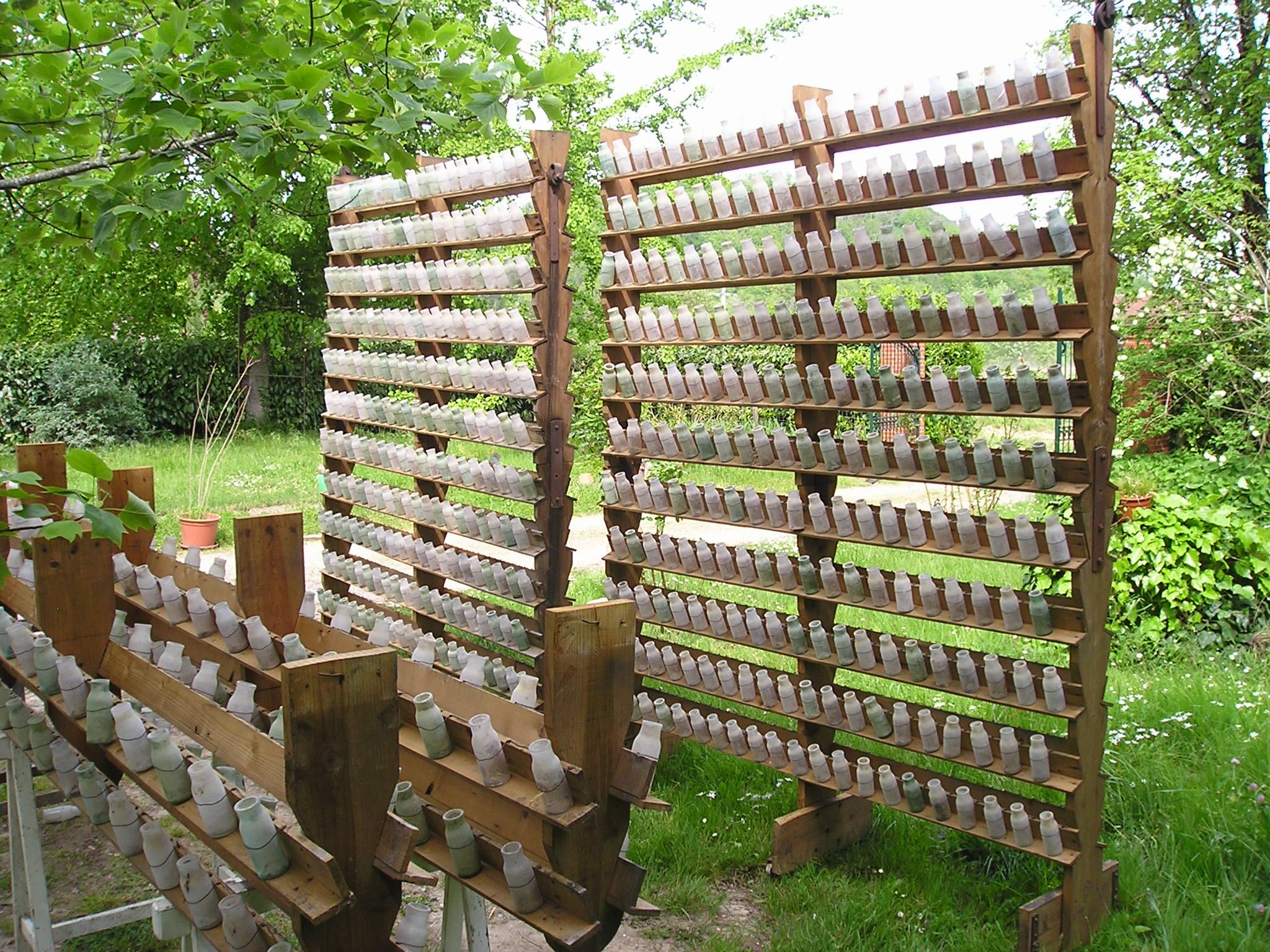 10 bottiglie di vetro soffiato Camera d'uva Thomery Moissac Francia in vendita 3