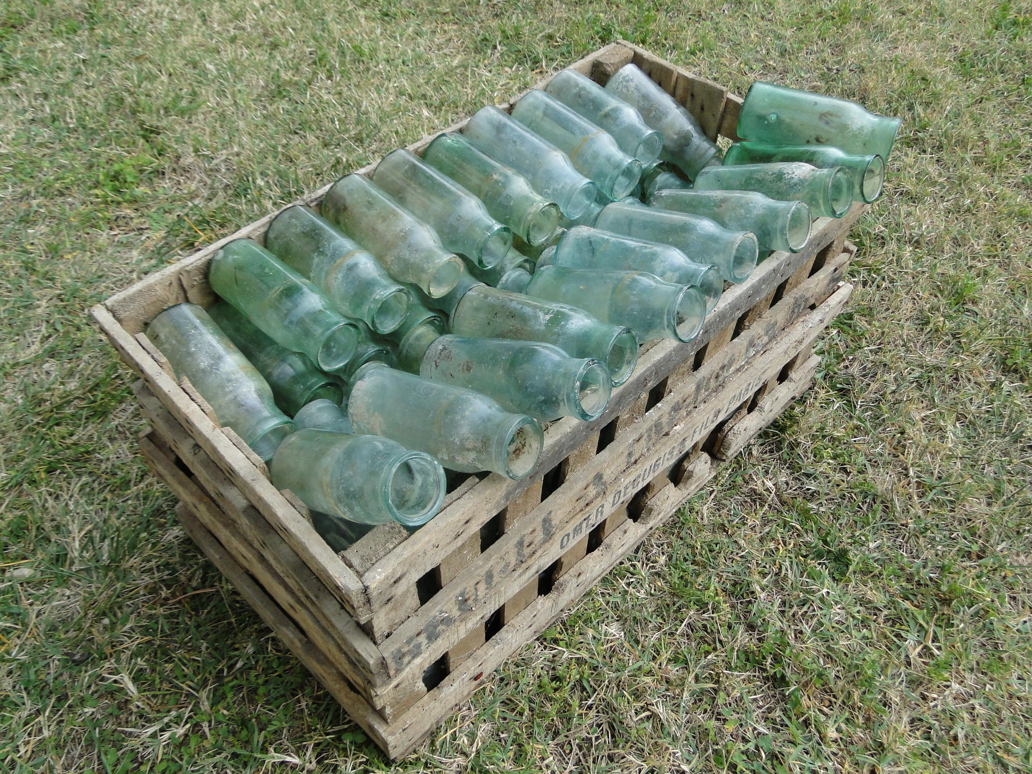 Mid-19th Century  10 Blown Glass Bottles Grape Chamber Thomery Moissac France For Sale