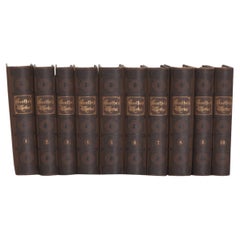 Set of 10 Books by German Poet Johann Wolfgang Von Goethe