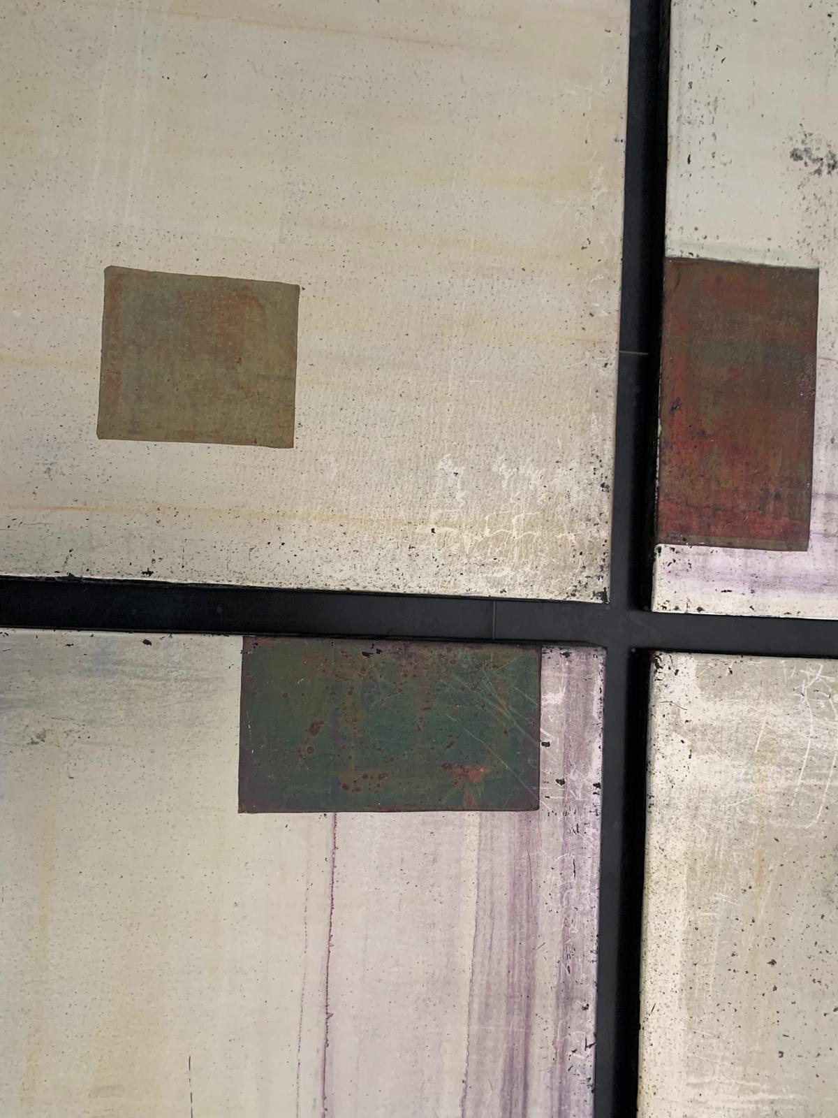 Set of 10 Boxed Panels, Expertly Finished with Iridescent Metallic Paint For Sale 3