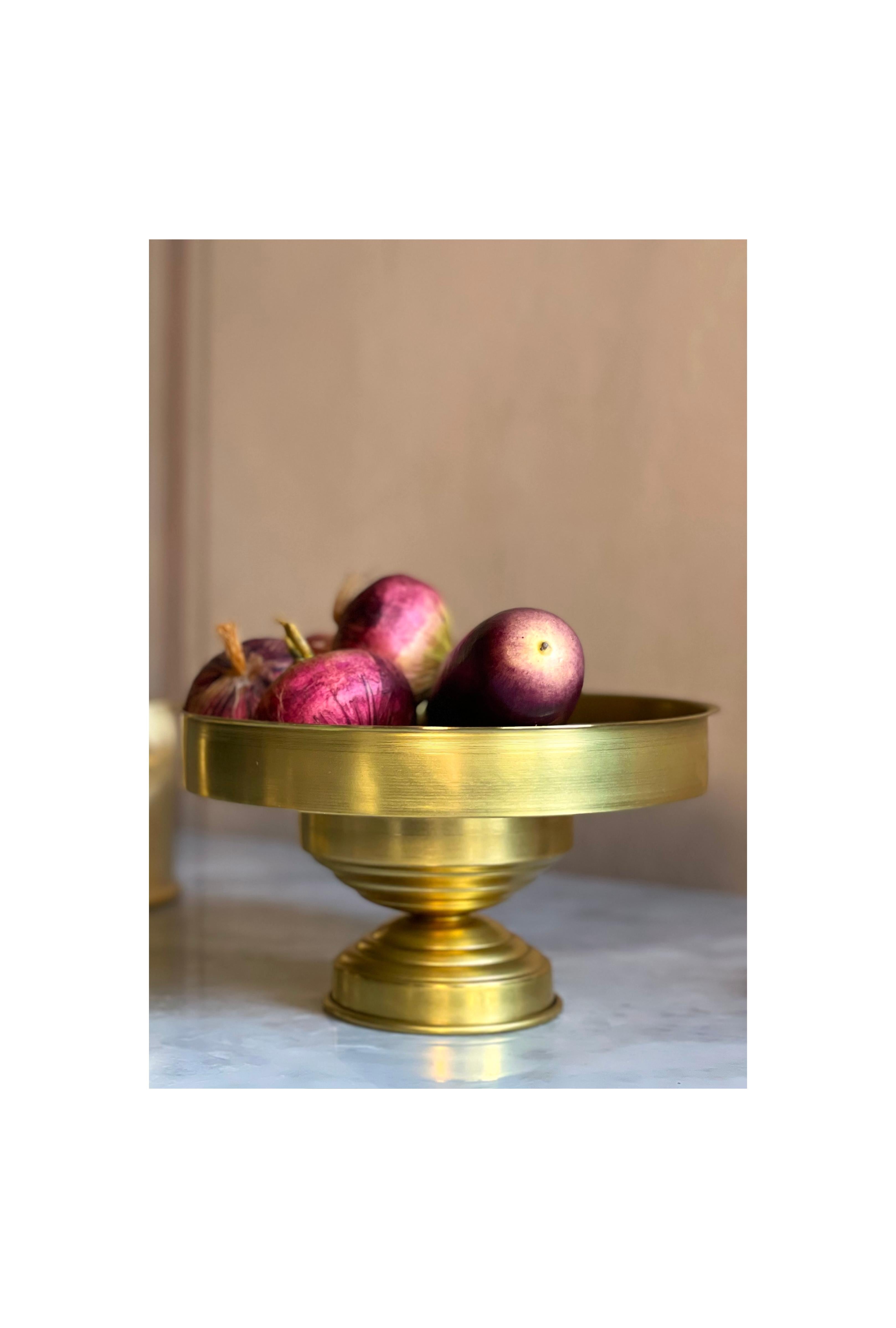 Hand-Crafted Set of 10 Brass Centerpiece, Sculptural Architectural Italian Collectible Design For Sale
