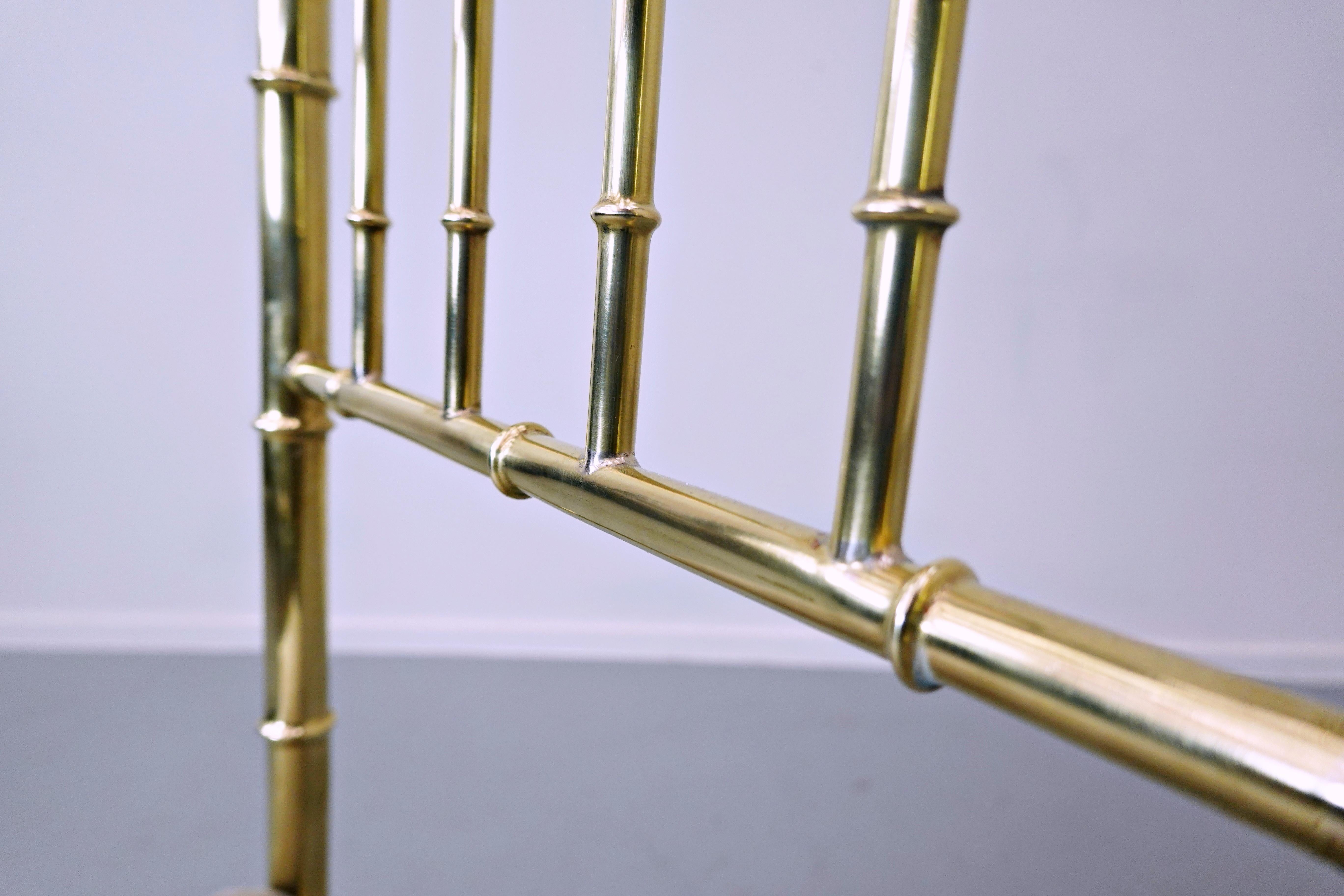 Set of 10 Brass Chairs, circa 1940 For Sale 10