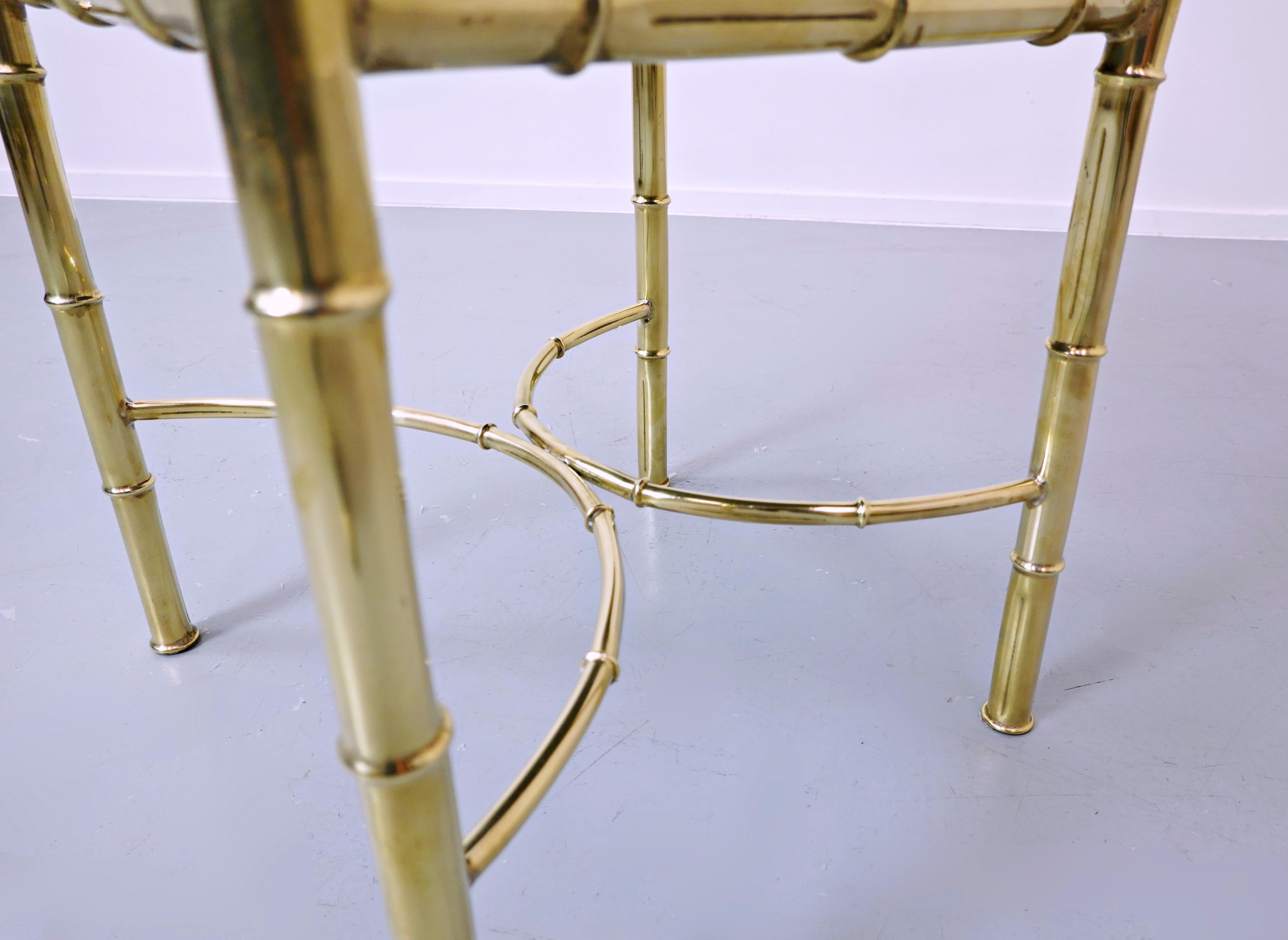 Set of 10 Brass Chairs, circa 1940 For Sale 11