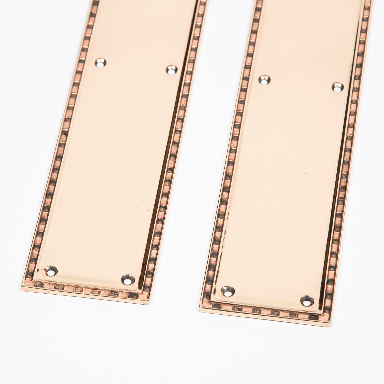 Lot de 10 plaques de porte en laiton par Hopes Bon état - En vente à London, GB