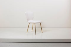 Set of 10 Brass Leg Dining Chairs by Louis Sognot for Arflex, Italy, 1959