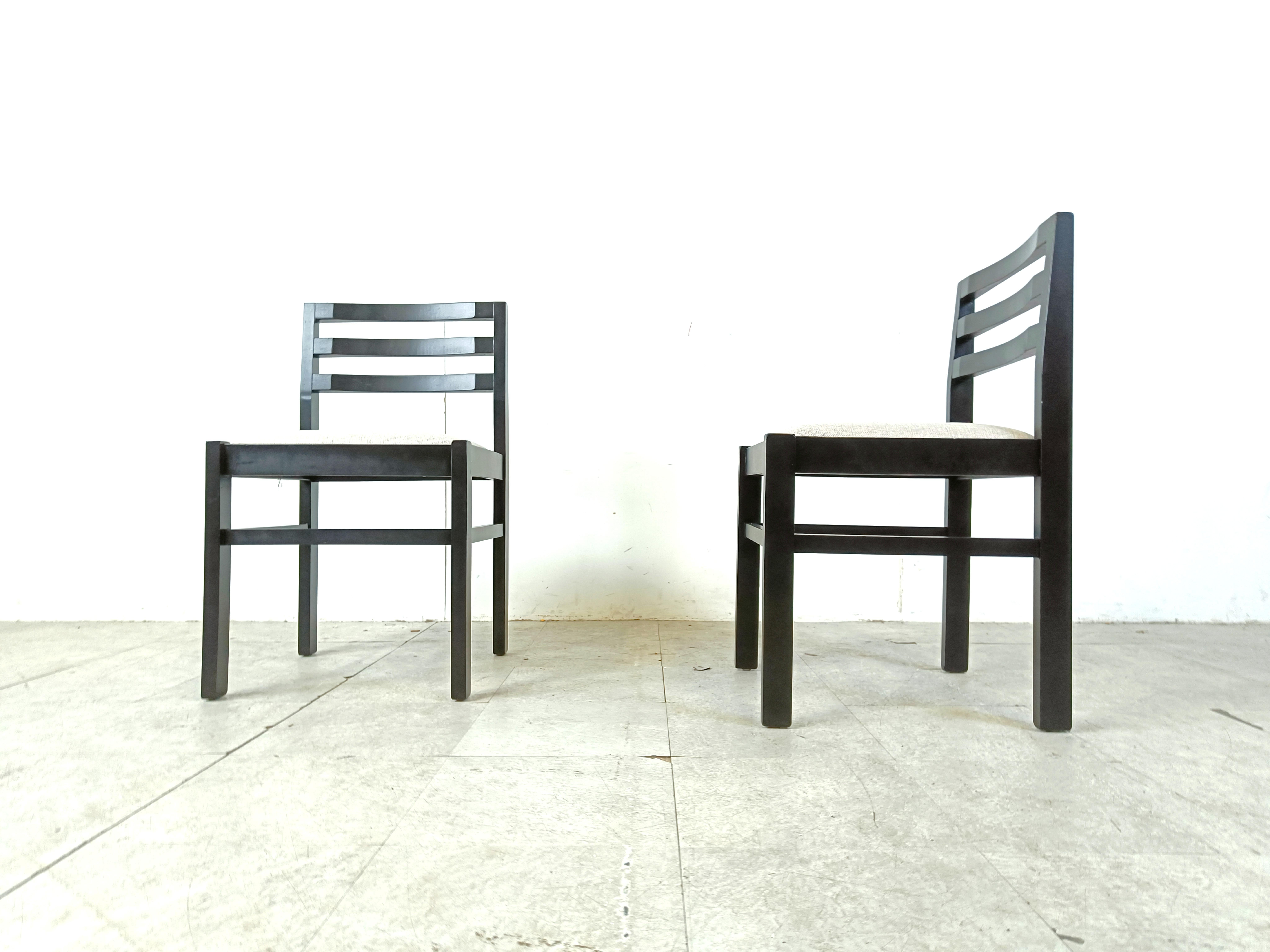 Set of 10 brutalist dining chairs, 1970s  For Sale 3