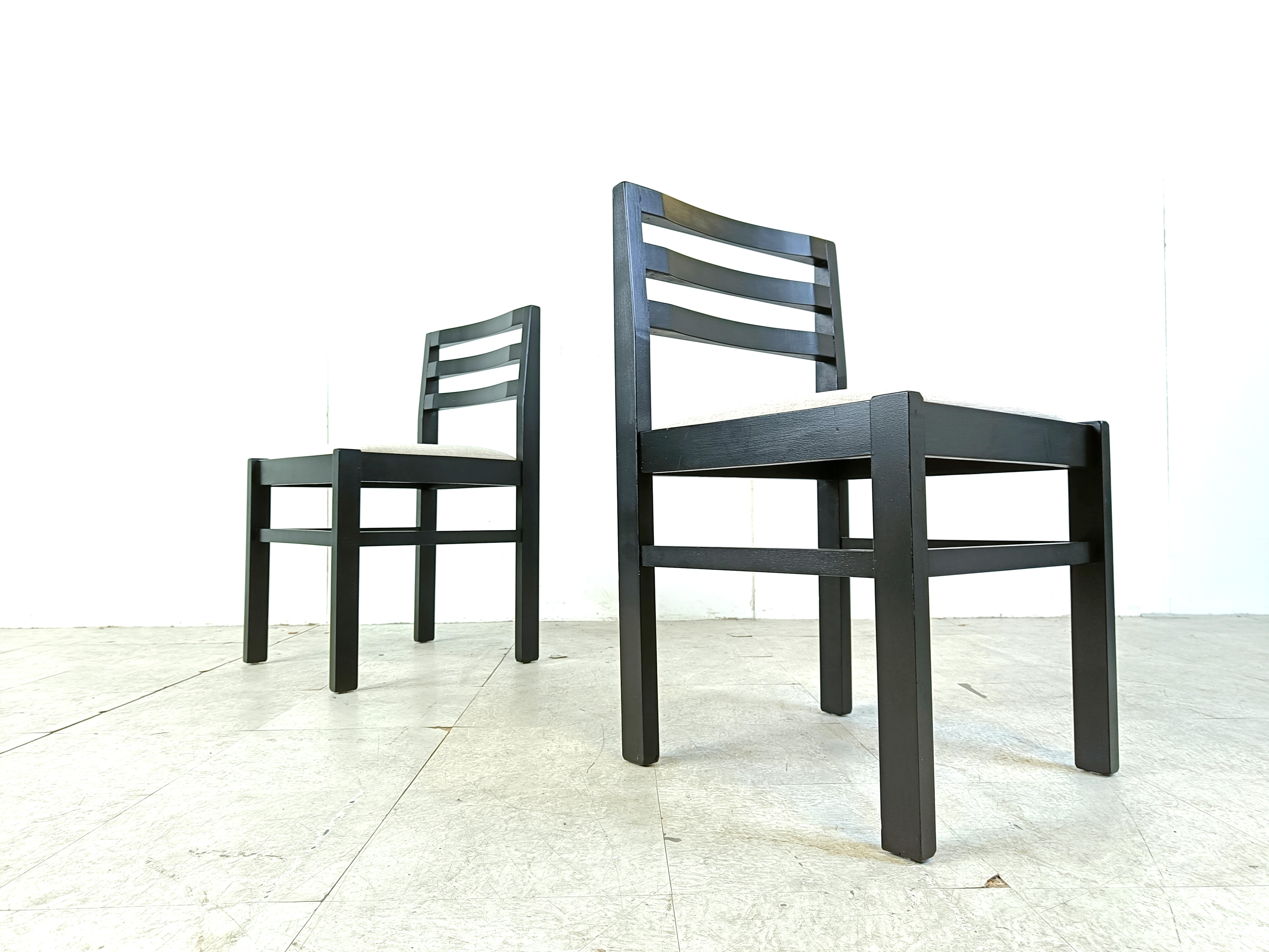 Set of 10 brutalist dining chairs, 1970s  For Sale 1