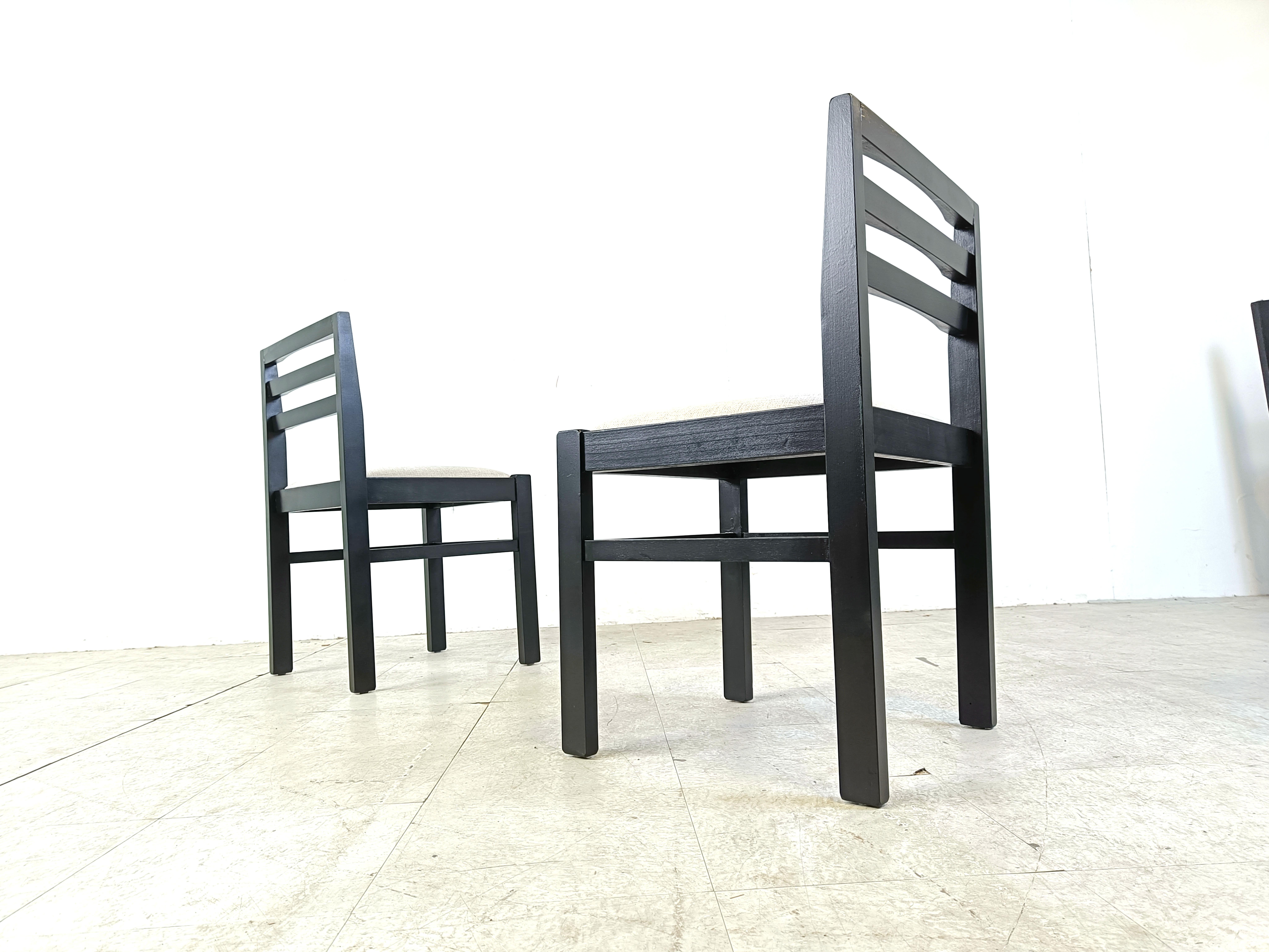 Set of 10 brutalist dining chairs, 1970s  For Sale 2