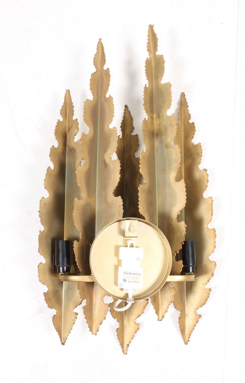 Set of 10 Brutalist Wall Sconces in Brass by Holm Sorensen, 1960s 1