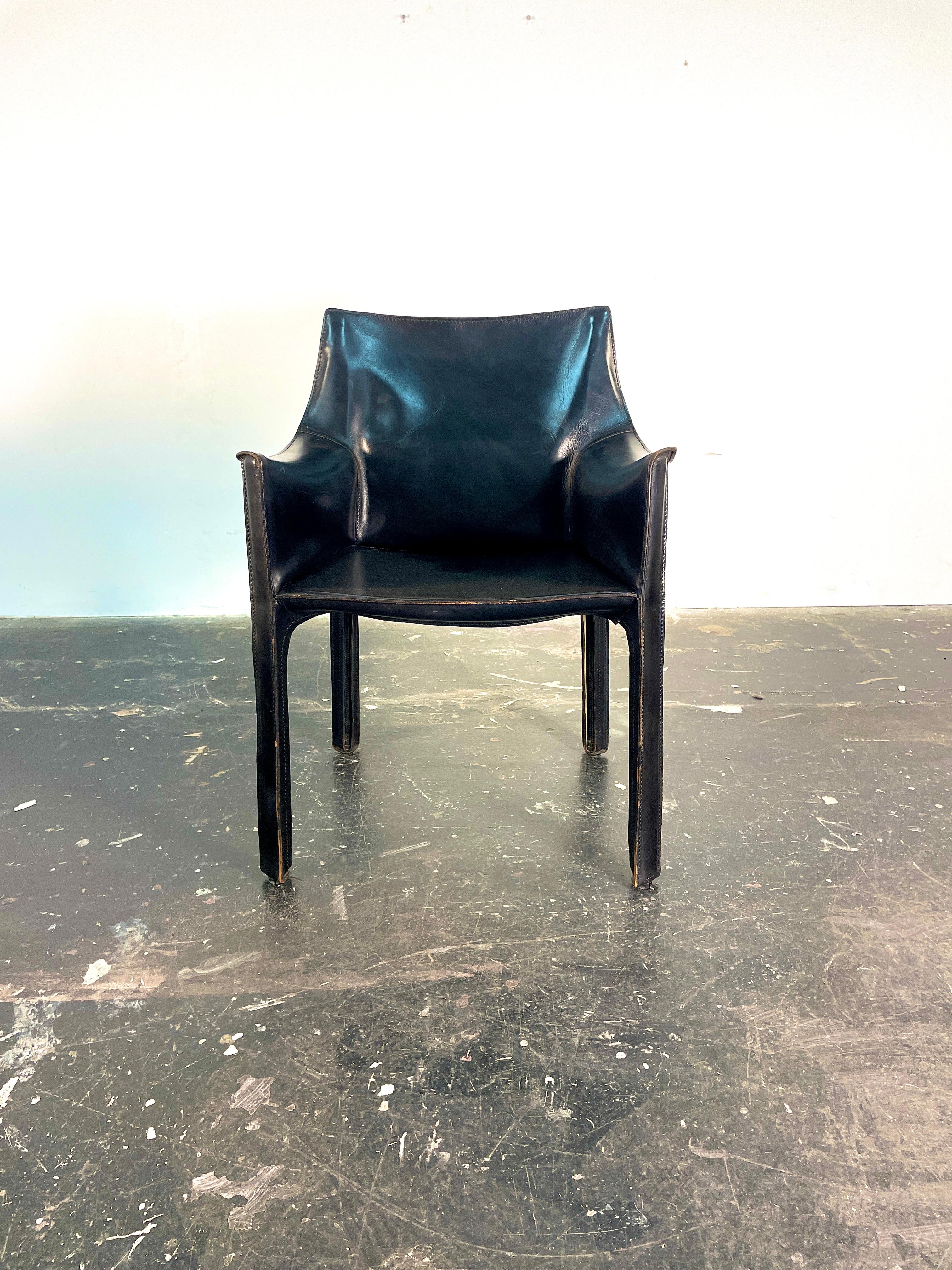 Satz von 10 Stühlen Cab Modell #413 von Mario Bellini für Cassina (Moderne der Mitte des Jahrhunderts) im Angebot