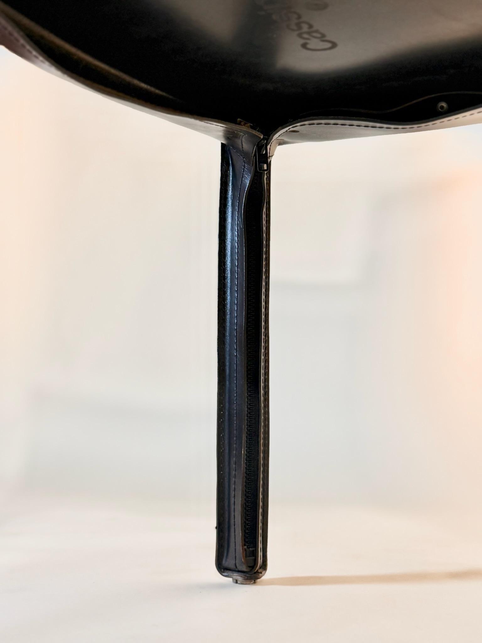 Late 20th Century Set of 10 Cab Model #413 Chairs by Mario Bellini for Cassina For Sale