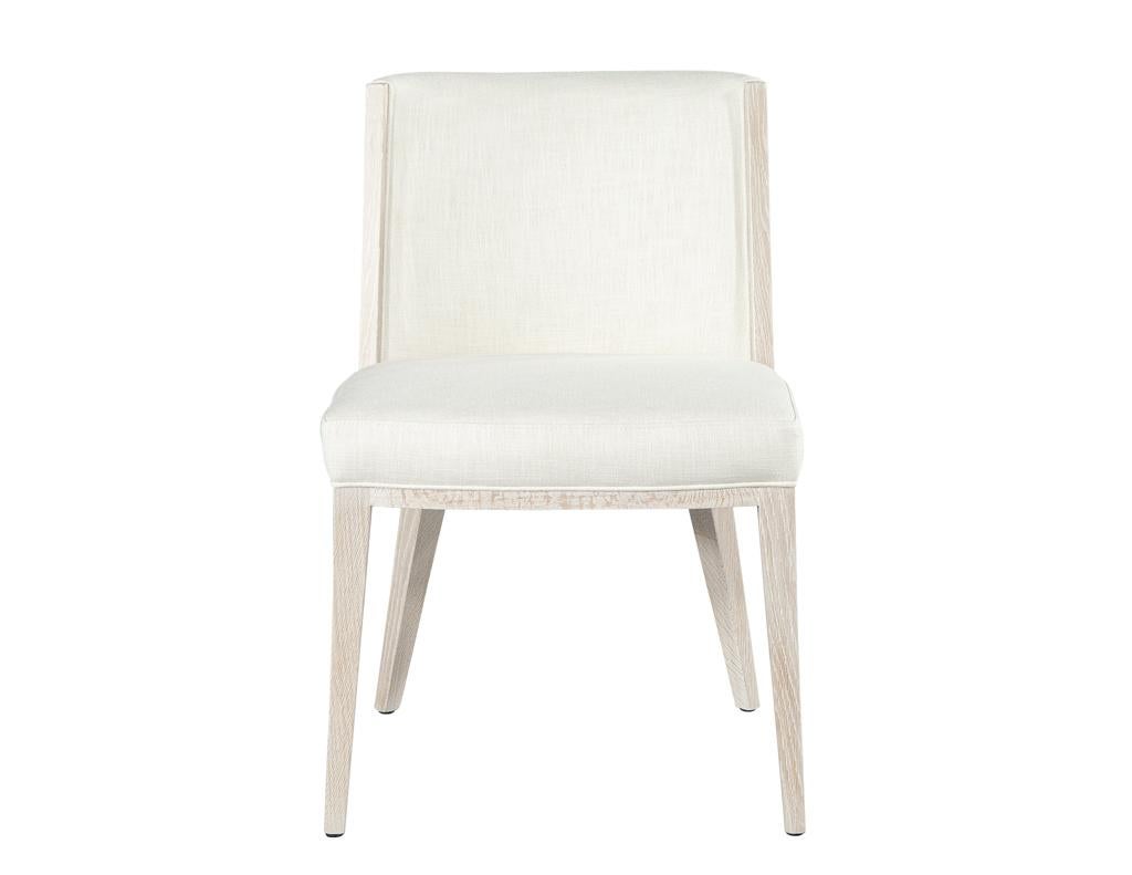 Set von 10 Carrocel-Esszimmerstühlen aus moderner Eiche in gebleichter Oberfläche, maßgefertigt im Angebot 4