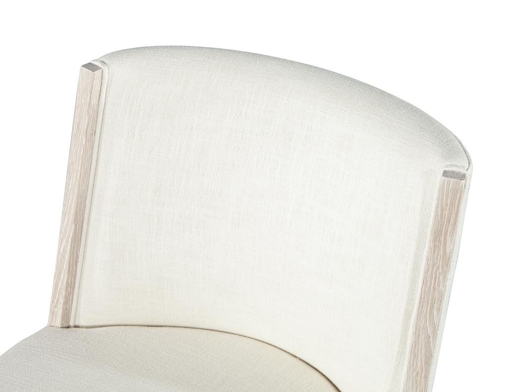 Set von 10 Carrocel-Esszimmerstühlen aus moderner Eiche in gebleichter Oberfläche, maßgefertigt im Angebot 5