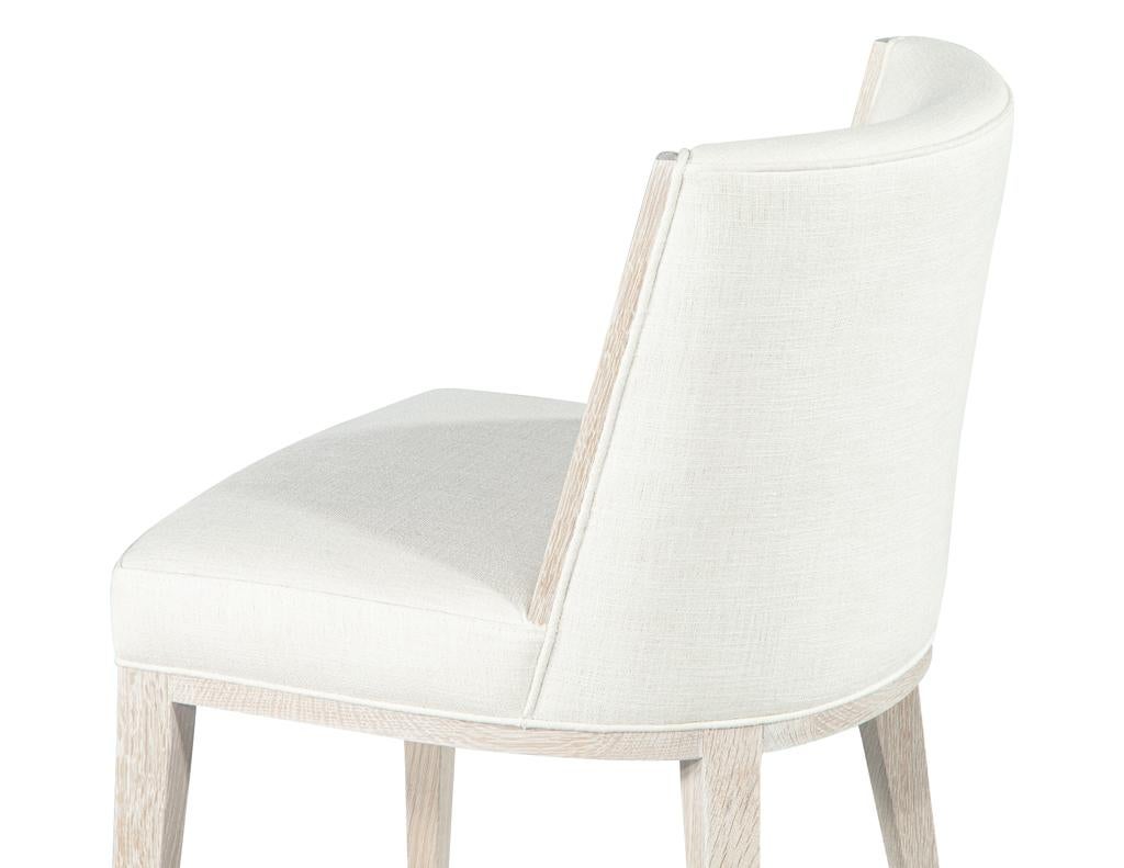 Set von 10 Carrocel-Esszimmerstühlen aus moderner Eiche in gebleichter Oberfläche, maßgefertigt im Angebot 6