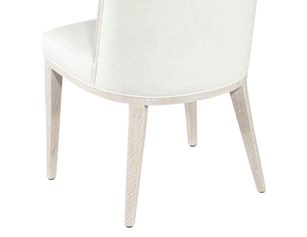 Set von 10 Carrocel-Esszimmerstühlen aus moderner Eiche in gebleichter Oberfläche, maßgefertigt im Angebot 7