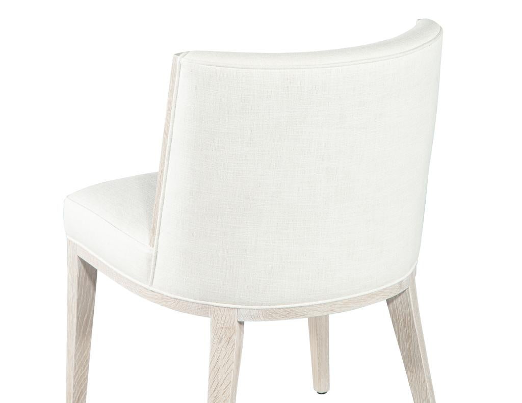 Set von 10 Carrocel-Esszimmerstühlen aus moderner Eiche in gebleichter Oberfläche, maßgefertigt im Angebot 8
