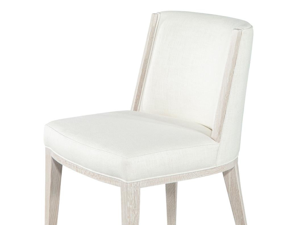 Set von 10 Carrocel-Esszimmerstühlen aus moderner Eiche in gebleichter Oberfläche, maßgefertigt im Angebot 9