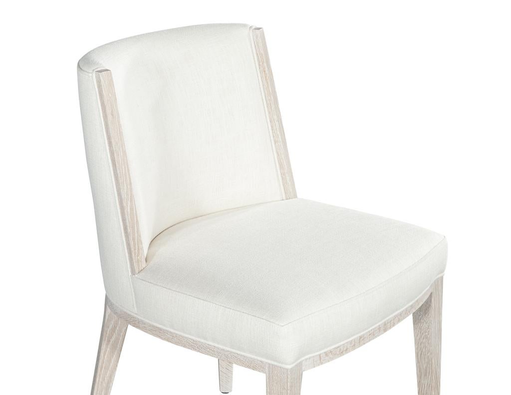 Set von 10 Carrocel-Esszimmerstühlen aus moderner Eiche in gebleichter Oberfläche, maßgefertigt im Angebot 11