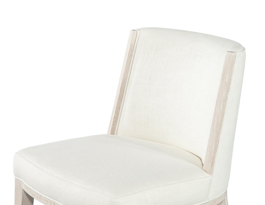 Set von 10 Carrocel-Esszimmerstühlen aus moderner Eiche in gebleichter Oberfläche, maßgefertigt im Angebot 1