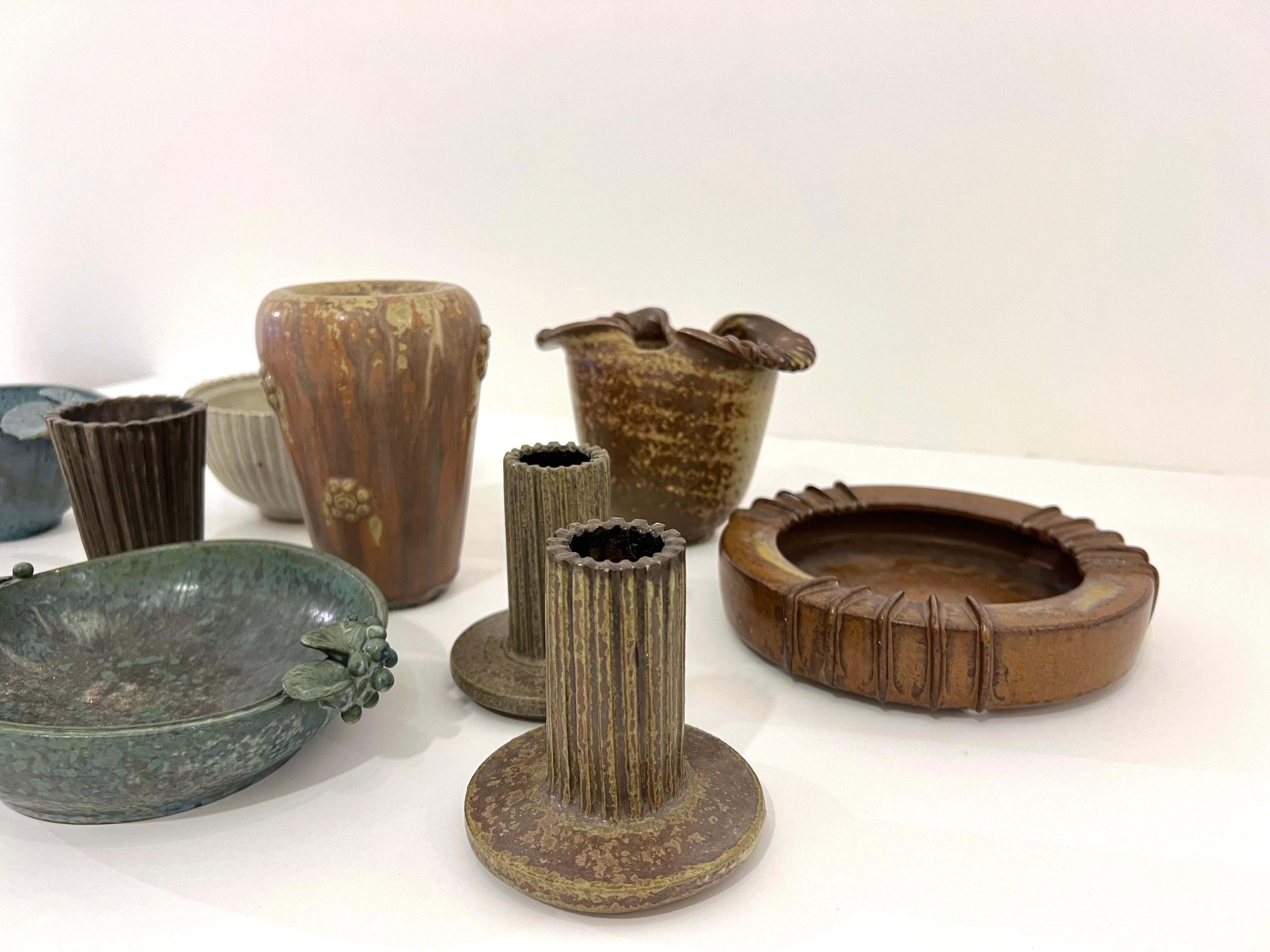 Juego de 10 piezas de cerámica de Arne Bang Danés en venta