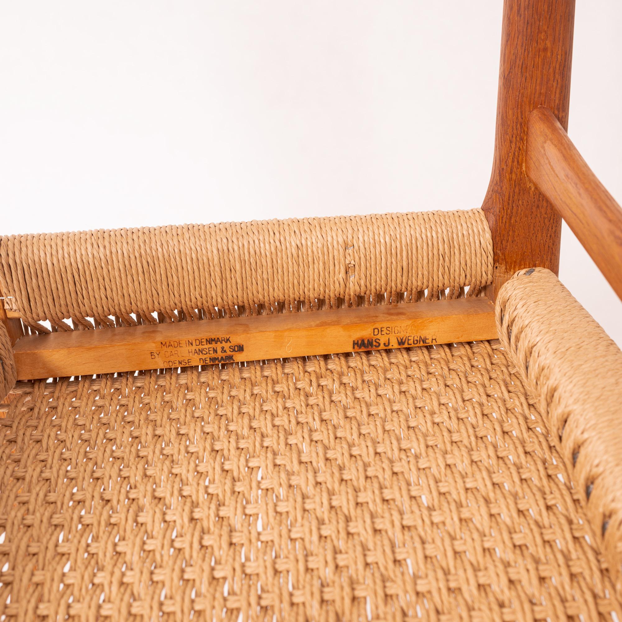 Set di 10 sedie CH23 di Hans Wegner per Carl Hansen & Son in Oak e Teak in vendita 3