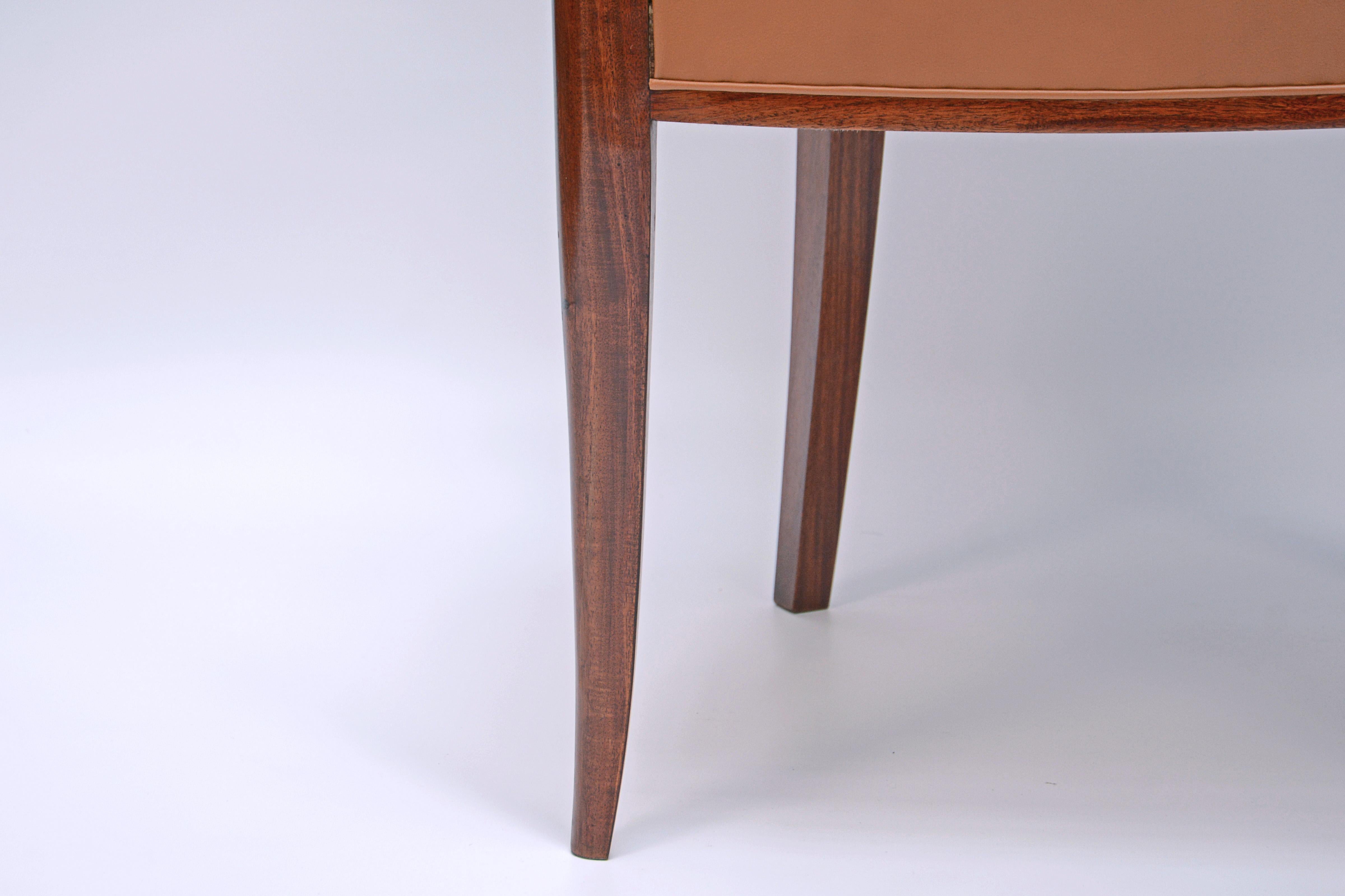 Mid-20th Century Set of 10 chairs and 2 armchairs by Maurice Jallot For Sale
