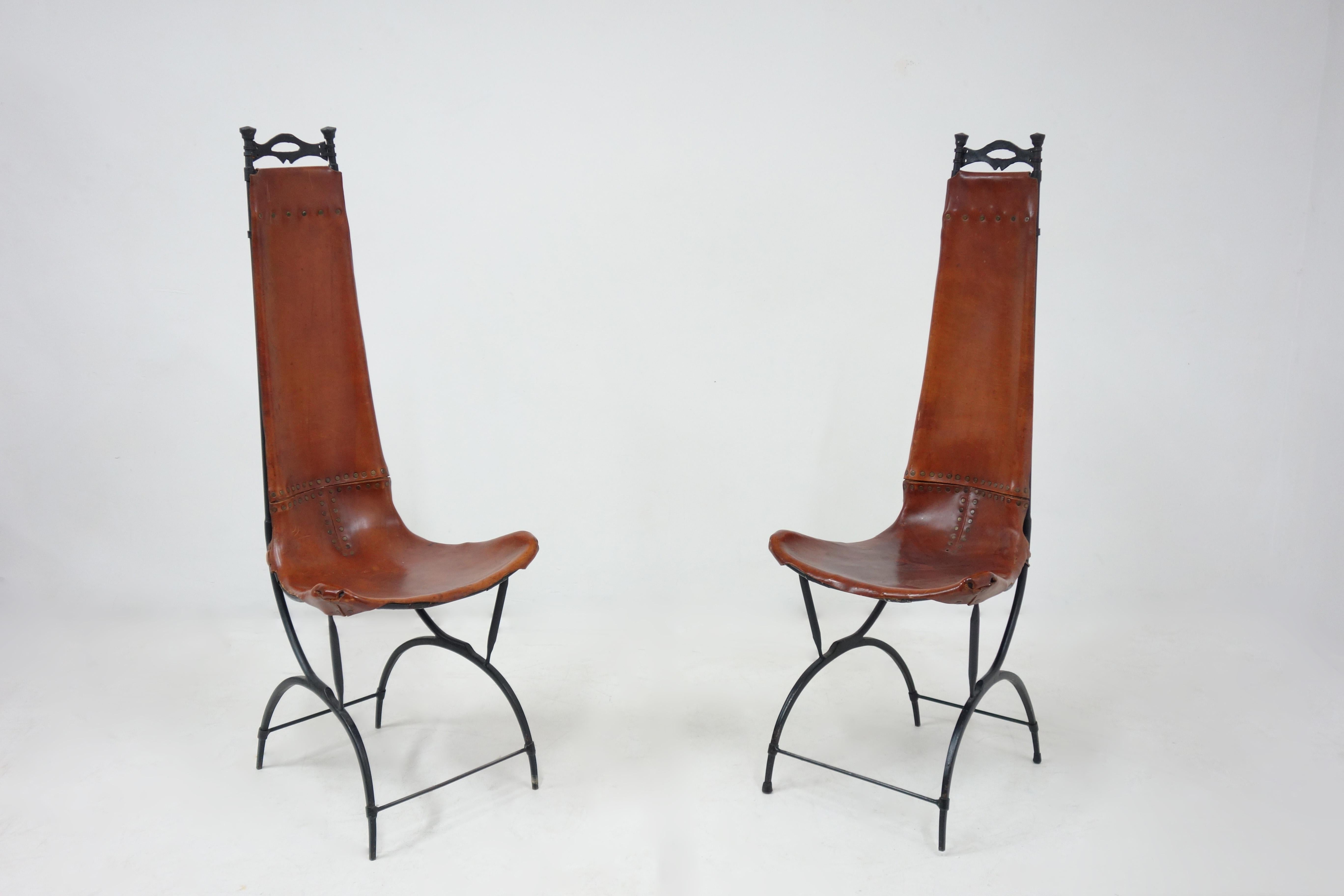 Late 20th Century Set of 10 Chairs by François & Sido Thevenin