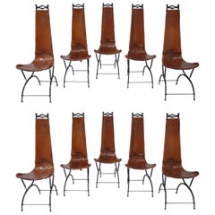 Set of 10 Chairs by François & Sido Thevenin