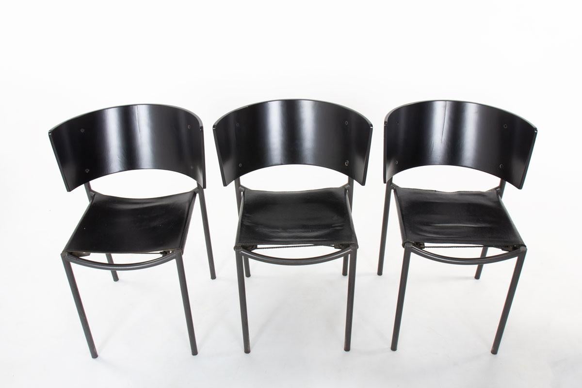 Set of 10 chairs model Lila Hunter by Philippe Starck for XO, 1988 For Sale 11