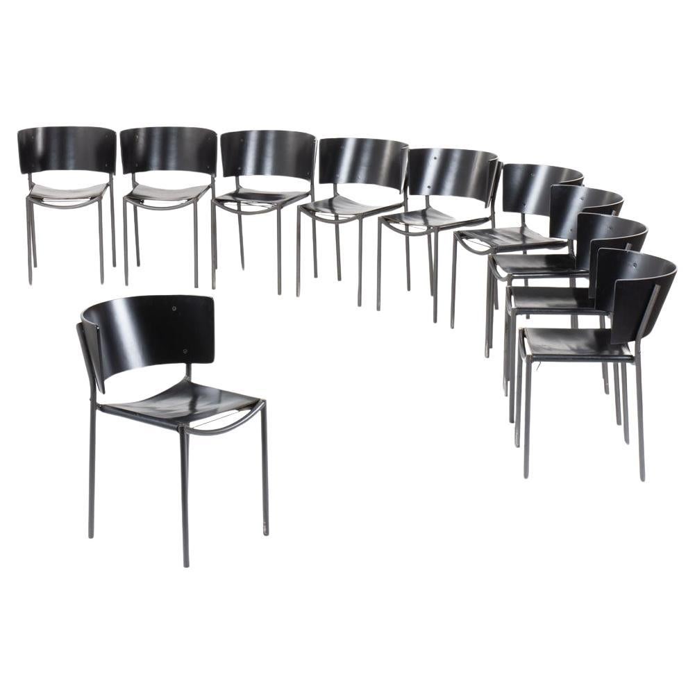 Set of 10 chairs model Lila Hunter by Philippe Starck for XO, 1988 For Sale