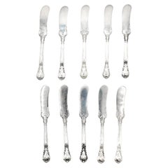 Set of 10 Chantilly Pattern by Gorham Sterling Silver Butter Spreaders