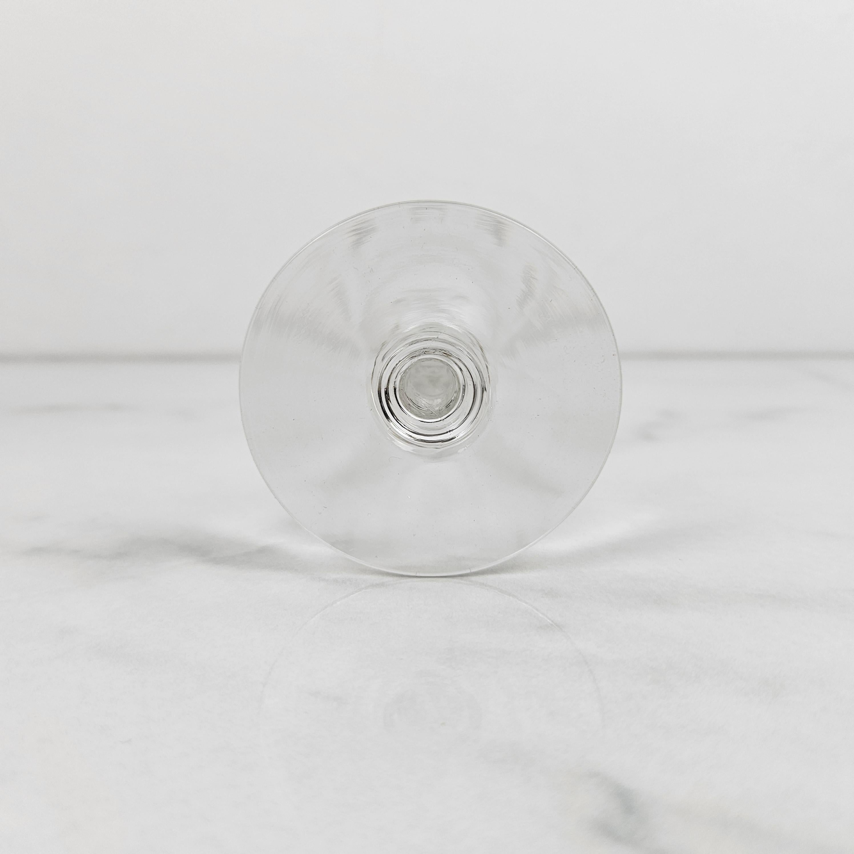 Set of 10 Charming French Hand-Blown Champagne Flutes, circa 1880 For Sale 1