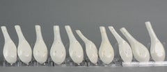 Set of 10 Chinese Porcelain Spoons South East Asian Market, Mid 20th Century
