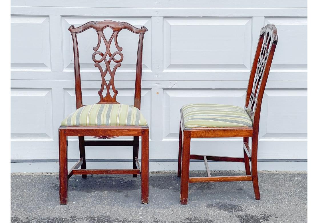 Set di 10 sedie da pranzo in stile Chippendale per Restauro in vendita 6