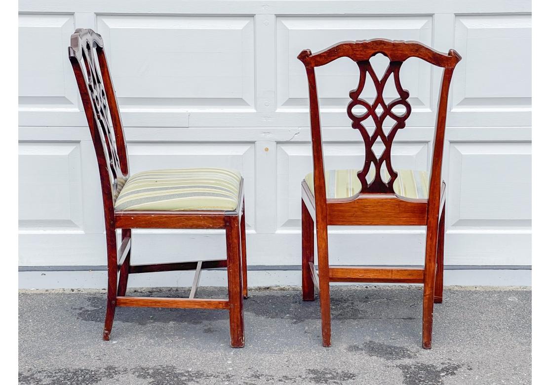 Set di 10 sedie da pranzo in stile Chippendale per Restauro in vendita 8