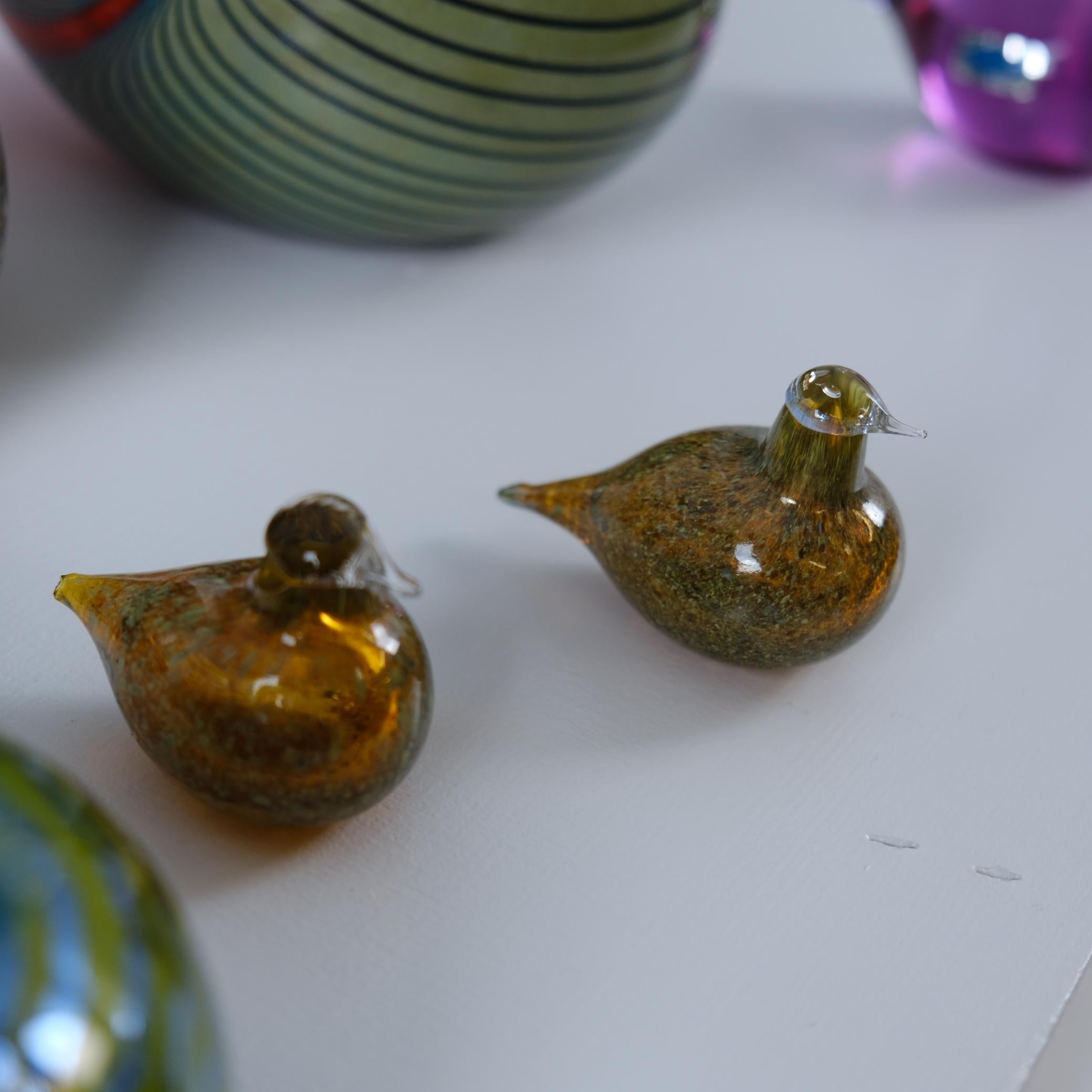 Set of 10 Colourful Collectable Glass Birds by Oiva Toikka, Nuutajärvi, Finland For Sale 2