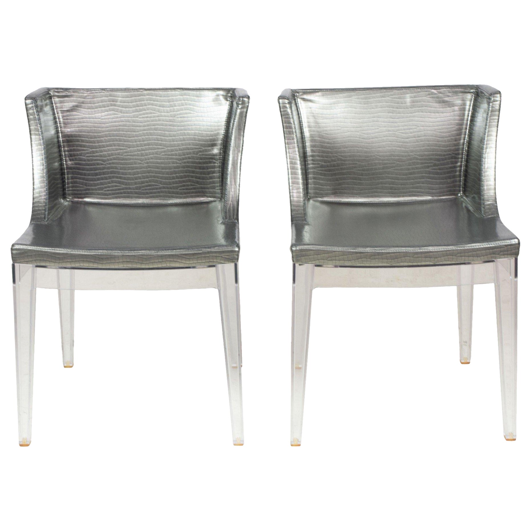 Set di 10 sedie da pranzo contemporanee Kartell Mademoiselle