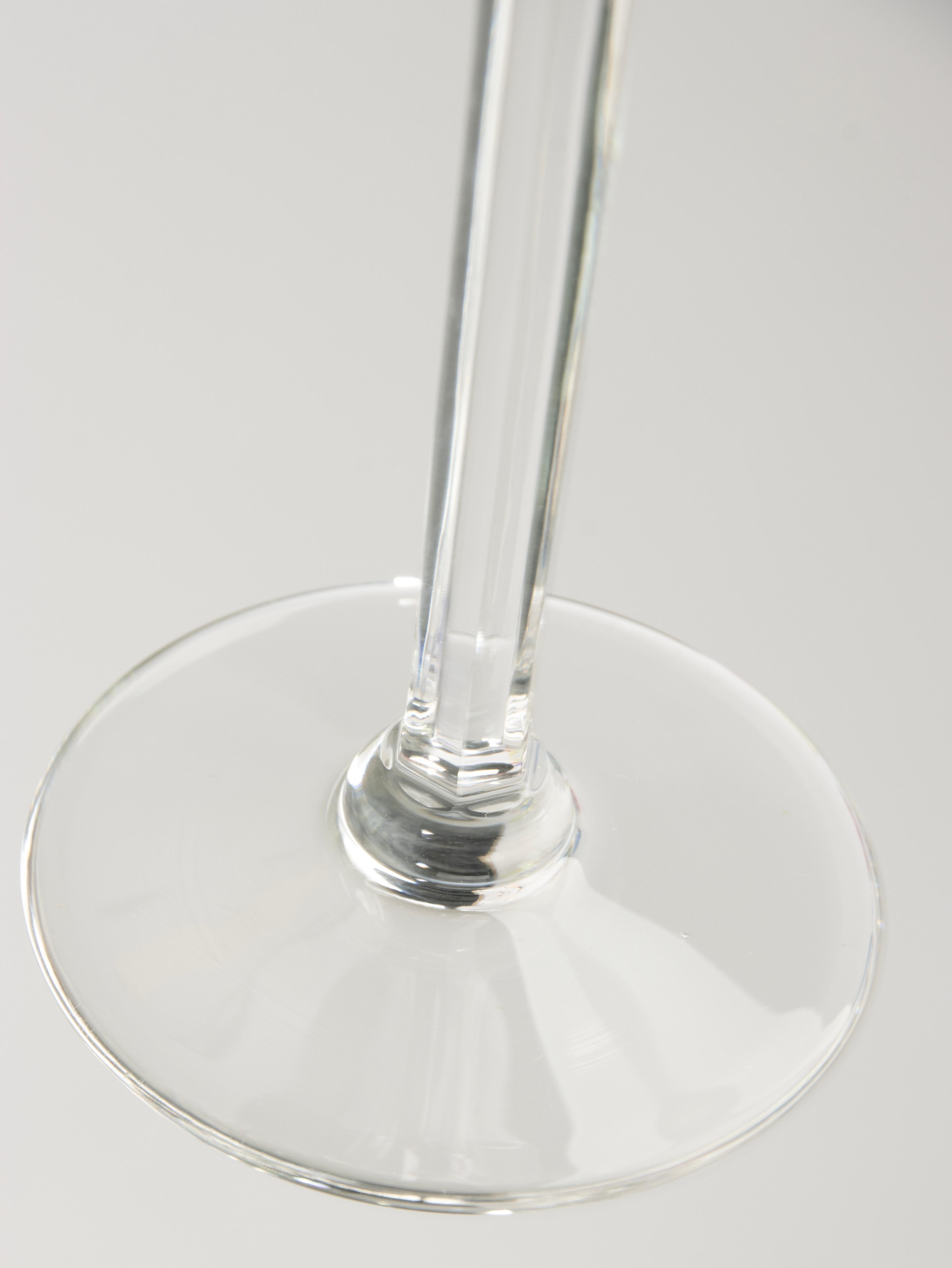 Set of 10 Crystal Colored Wine Glasses - Val Saint Lambert - Model Gevaert im Angebot 3