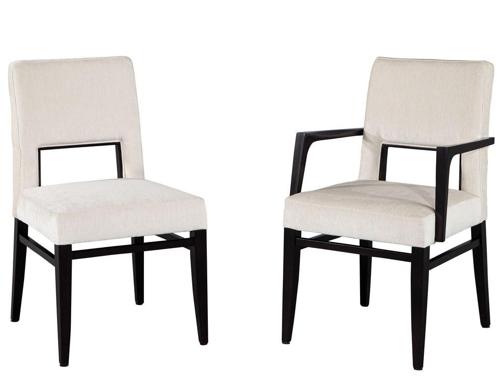 Italian Set of 10 Custom Modern Dining Chairs Finito by Carrocel For Sale