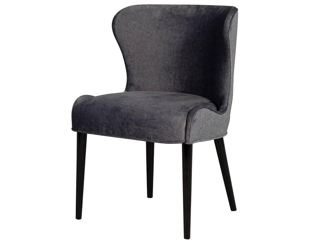 modern black dining chairs