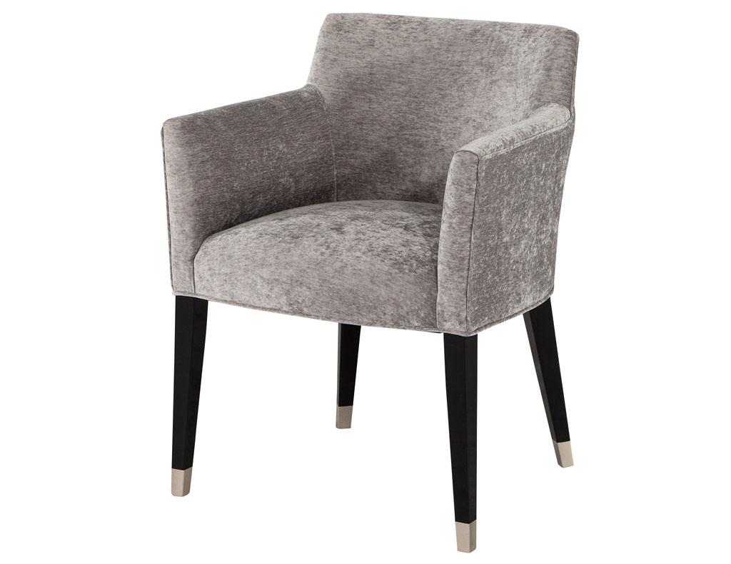crushed velvet dining chairs