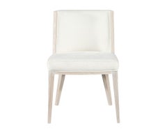 Set of 10 Custom Modern Oak Dining Chairs in Bleached Finish